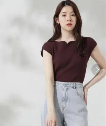 Proportion body dressing 스퀘어 하트 프렌치 니트