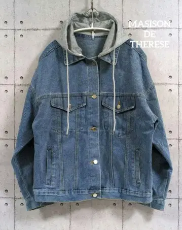 MASISON DE THERESE 후드 데님 자켓 F