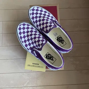 VANS Classic Slip-On 퍼플/화이트 23.5cm
