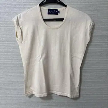 RALPH LAUREN 슬리브리스 티셔츠 L 사이즈 크림
