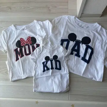 GAP 디즈니 MOM DAD KID 3장 세트