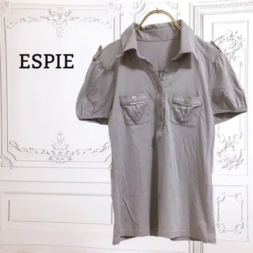 'ESPIE' 폴로 셔츠 [S] 라이트 그레이 티셔츠 반팔 무지 업무용
