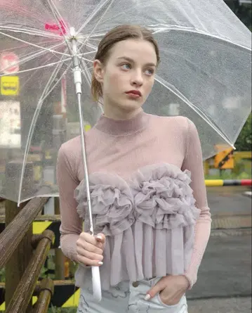 POPPY 펄 라무 튤 뷔스티에
