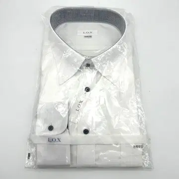 L.O.X 화이트 드레스 셔츠 형태 안정 셔츠 3L