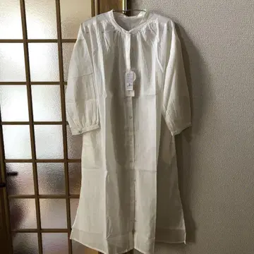 미사용 새상품 시어 코튼 원피스 가디건