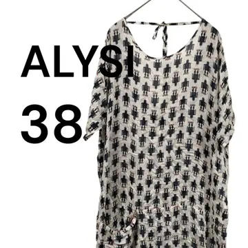 ALYSI 튜닉 반팔 로봇 뒤로 보임