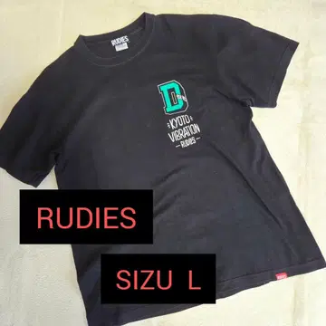 RUDIES 밴딩 티셔츠 교토 대작전 사이즈 L