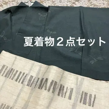 단이 명주 호몬기 펄 톤 가공 잠자리 *여름 후쿠로 오비 증정 순수 실크