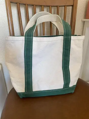 L.L.bean 보트 앤 토트 그린 90s 지퍼 탑 빈티지
