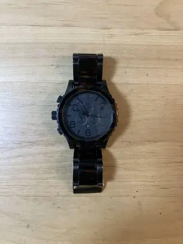 NIXON 블랙 아날로그 쿼츠 손목시계