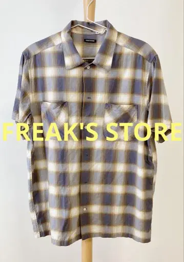 FREAK'S STORE 반팔 체크 셔츠 일본제