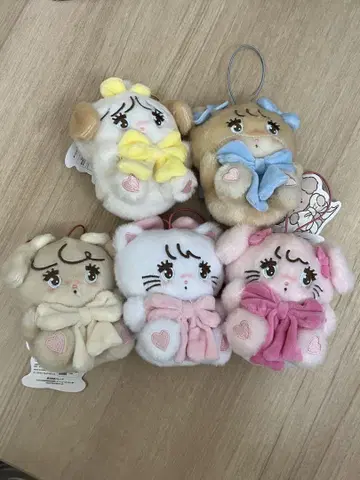 mikko charactors 안아주는 리본 마스코트 전종 세트