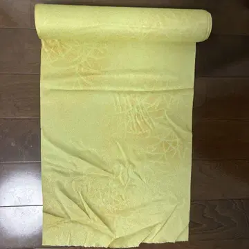 기모노 옷감 옐로우 컬러