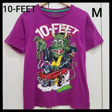 10-FEET seedless 콜라보 티셔츠 밴딩 티 보라색 퍼플 M