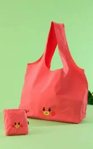 라인프렌즈 TATA 에코백 핑크