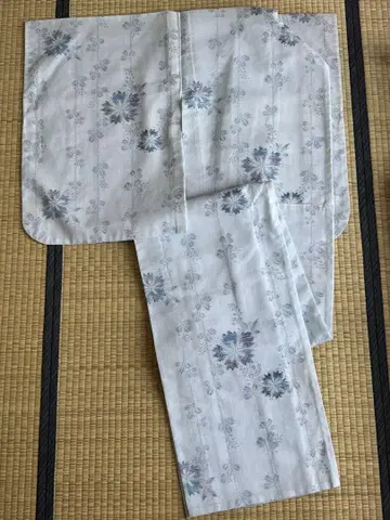 여름 기모노 유카타 시원한 스카이블루