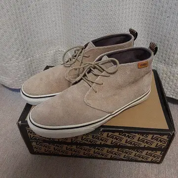 VANS 베이지 스웨이드 하이컷 스니커즈