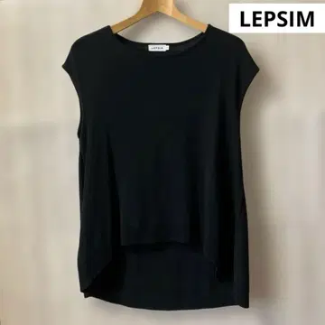 LEPSIM 렙심 썸머 니트 프렌치 슬리브 블랙