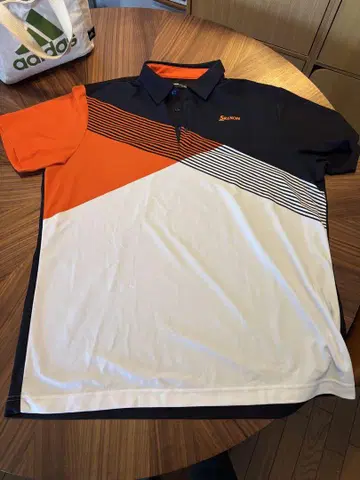 Srixon 폴로 셔츠 오렌지/블랙/화이트