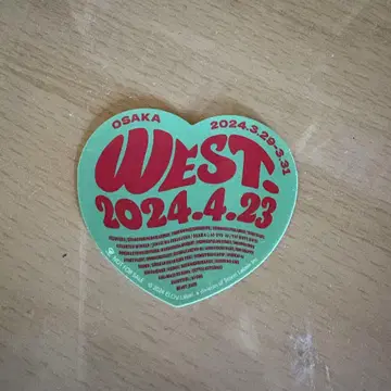 WEST. AWARD 스티커 오사카 성 홀