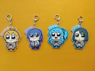 오카와 부쿠부 BanG Dream! 키라삐 아크릴 키링 4개 세트