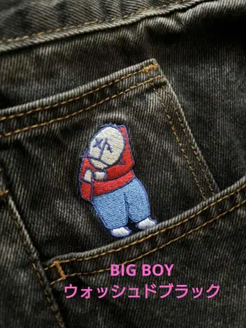 BIGBOY 자수 데님 팬츠 L