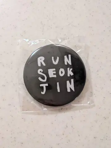 BTS JIN RUNSEOKJIN 캔뱃지 진