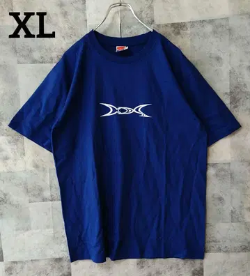 90s VINTAGE No Problem 반팔 티셔츠 블루