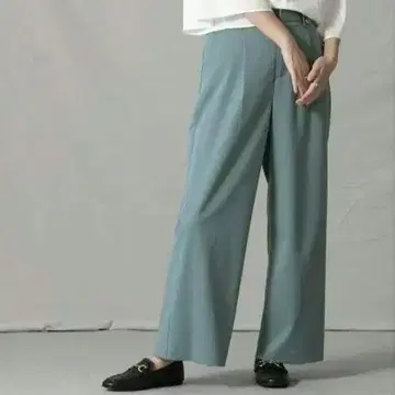 Gready Brilliant TR 트윌 턱 세미 와이드 팬츠 38