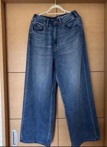 아메리칸 홀릭 접촉 냉감 와이드 데님 L