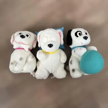골동품 101마리 강아지 봉제 인형 3개 세트