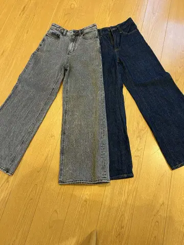 지유 미들 라이즈 와이드 팬츠 XS
