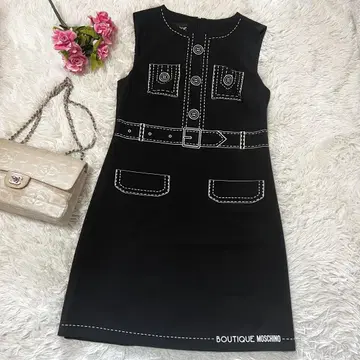 BOUTIQUE MOSCHINO 모스키노 데마시에 원피스 블랙