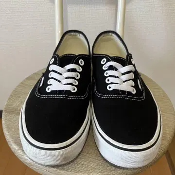 Vans authentic black 27cm 블랙 로우 컷 스니커즈