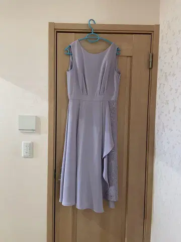AIMER 연보라색 드레스 레이스 디테일
