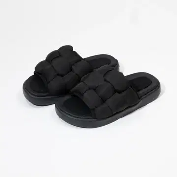 FOOT INDUSTRY Down Slipper 블랙