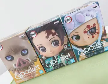 Qposket 귀멸의 칼날 피규어 3종 세트