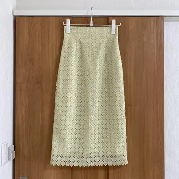 Proportion body dressing 레이스 꽃무늬 롱 스커트 S