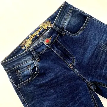 Desigual 다크 블루 스키니 데님