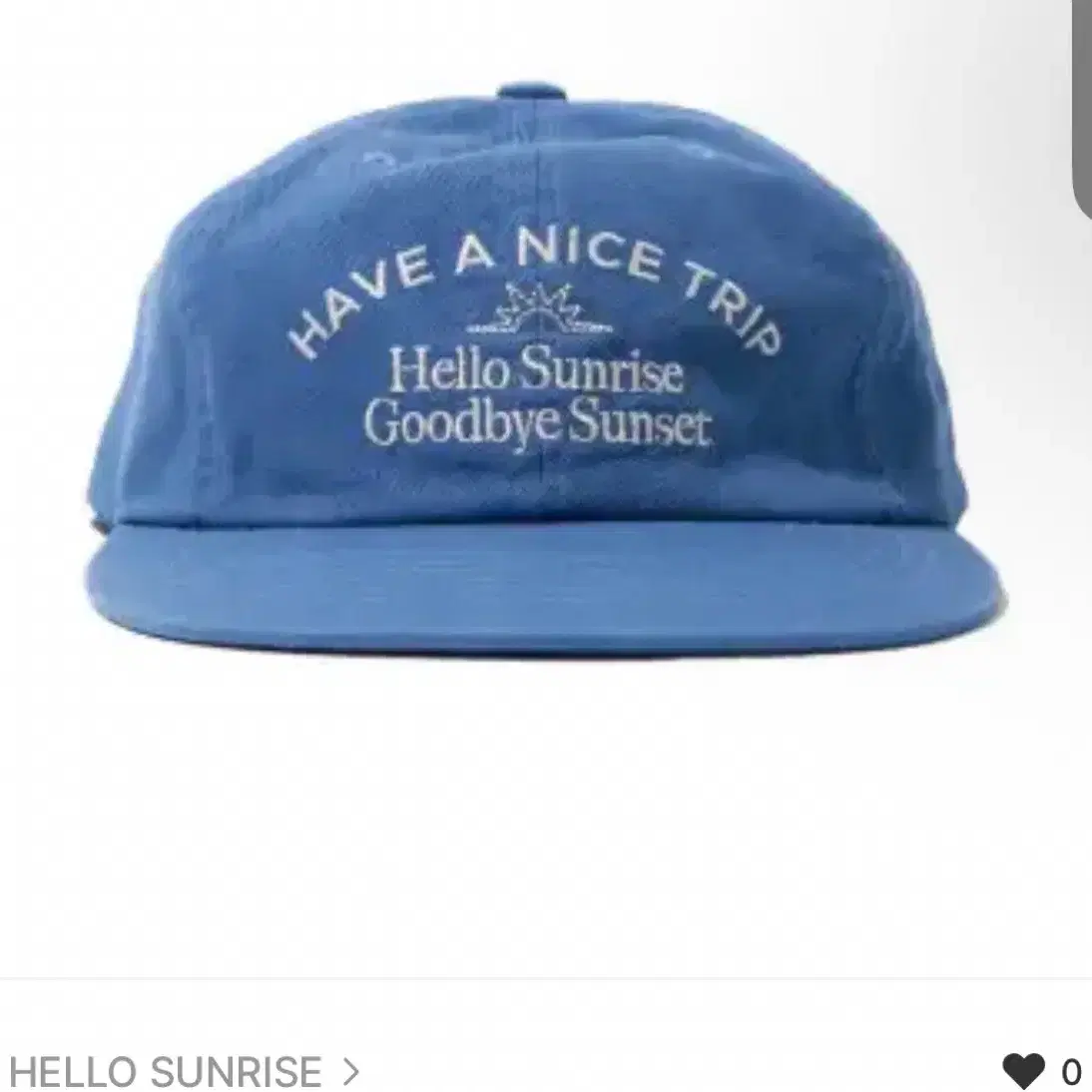 【HELLO SUNRISE】 Have a Nice Trip Ball Cap / 追跡付 HELLO SUNRISE】 Have a Nice Trip Ball Cap / 追跡付 HELLO