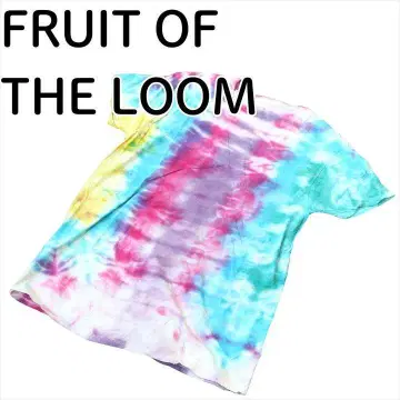 FRUIT OF THE LOOM 남성용 티셔츠 타이다이 패턴 멀티 컬러