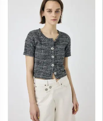 MOUSSY TWEED LIKE 상의