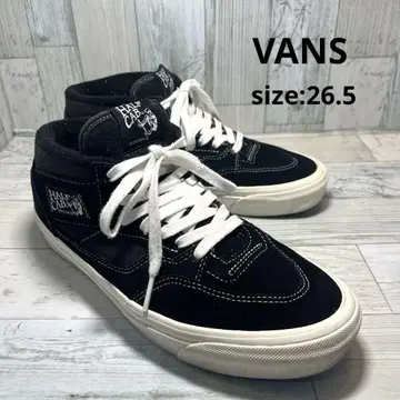 반스 VANS 스니커즈 블랙 하프 캡 남성용 26.5 신발