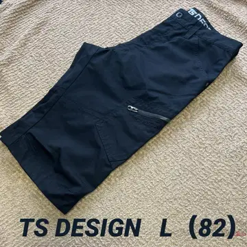 TS DESIGN 블랙 하프 팬츠 작업복 L 사이즈