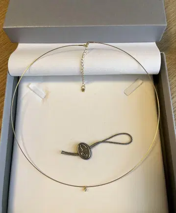 STAR JEWELRY K10 골드 초커 다이아몬드 목걸이