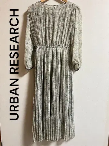 URBAN RESEARCH 플리츠 롱 원피스
