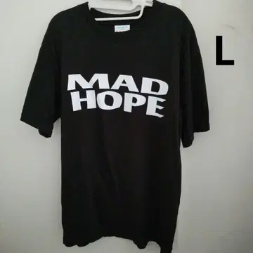 호시노 겐 MAD HOPE 티셔츠 블랙 L 사이즈