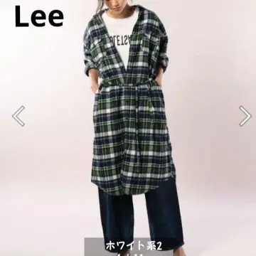 Lee LONG WORK DRESS 체크 셔츠 원피스 네루 소재