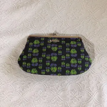 ANNA SUI 꽃무늬 가마구치 파우치