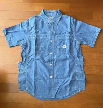 SASSAFRAS 가드너 셔츠 샴브레이 데님 셔츠 S 사이즈